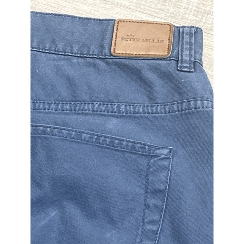 Peter Millar Men's 38x31 (Fits 36x31) Pima Cotton Flat Front Chinos Casual Pants - Picture 2 of 10